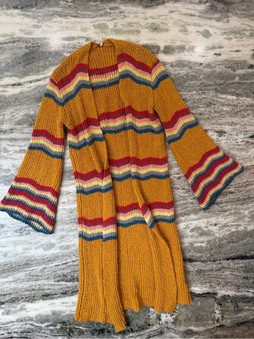 Free People Winding Road Long Cardigan Sweater 
Size Small - Picture 2 of 7